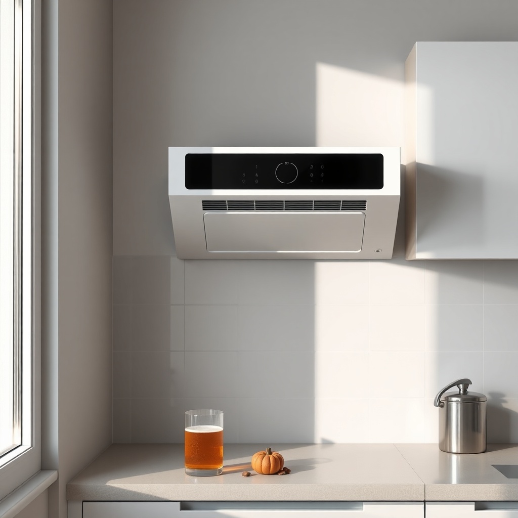A clean photorealistic photo of an Arçelik 3140 S unit installed in a modern kitchen